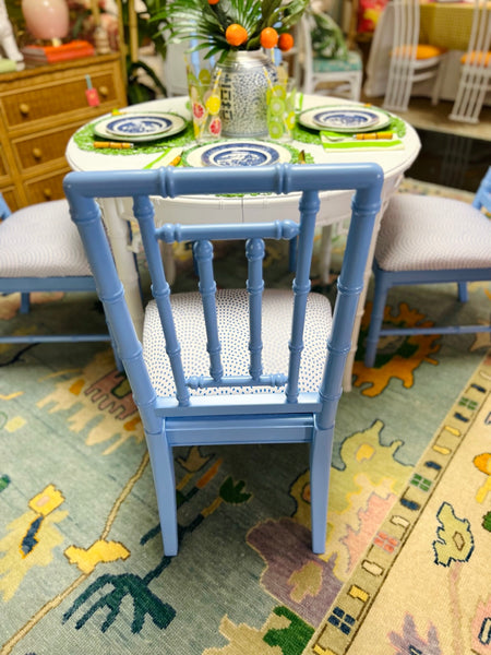 Vintage Thomasville Allegro Round Table with Four Matching Chairs Available and Ready to Ship