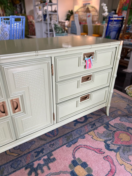 Vintage Stanley Furniture Faux Bamboo Credenza-Style Dresser Available for Custom Lacquer!