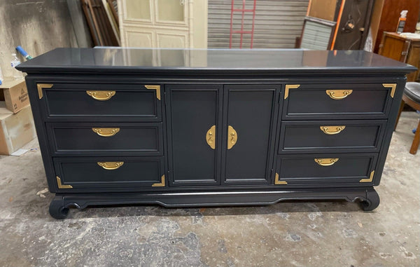 Broyhill Furniture Company Premier Ming Dynasty Collection Credenza Available for Custom Lacquer - Hibiscus House