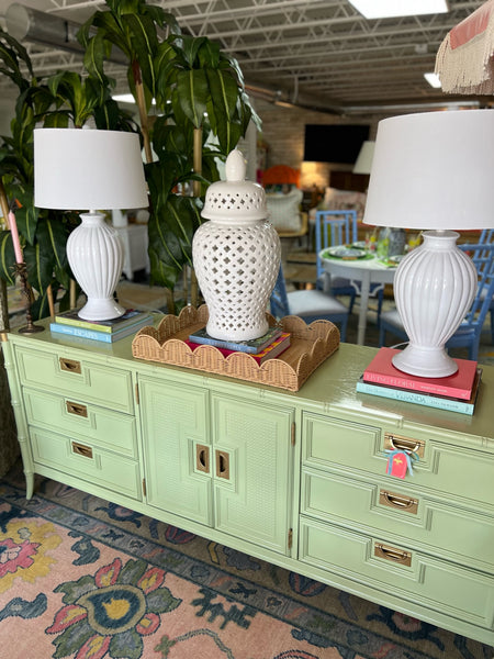 Vintage Stanley Furniture Faux Bamboo Credenza-Style Dresser Available for Custom Lacquer!