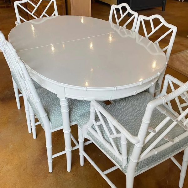 Broyhill Furniture Faux Bamboo Dining Table Available for Custom Lacquer!