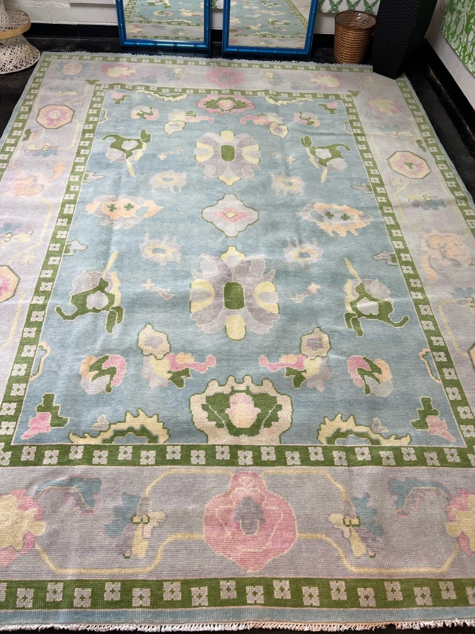 Sweet Pea 9' x 12' Oushak Rug - Hibiscus House