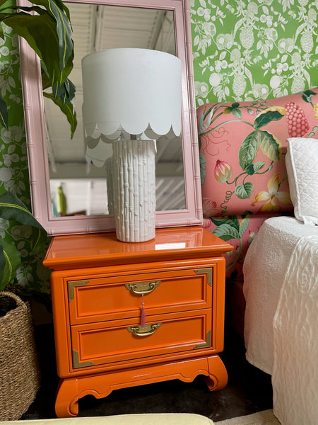 Vintage Pair of Broyhill Furniture Premier Ming Dynasty Nightstands Available for Custom Lacquer!