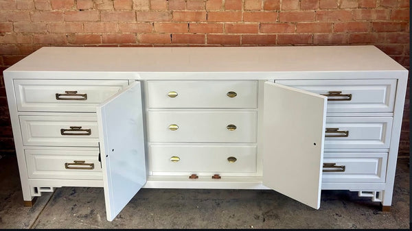 Vintage Century Furniture Nine Drawer Credenza Available for Custom Lacquer!