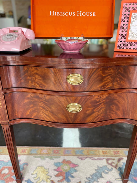 Vintage Thomasville Furniture Flame Mahogany Sideboard Buffet Ready to Ship! - Hibiscus House