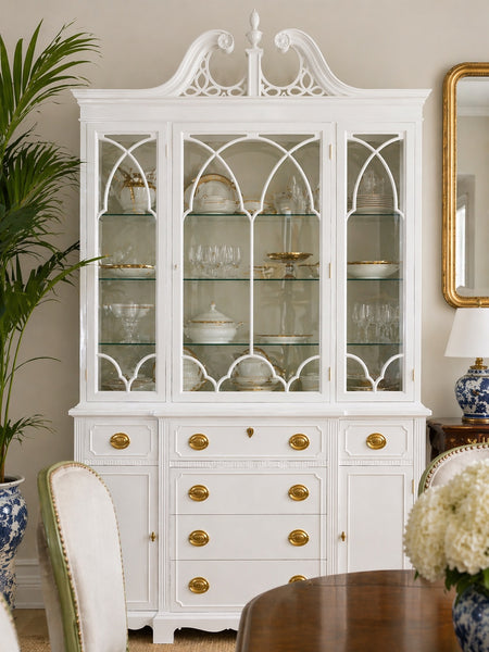Duncan Phyfe Traditional Style China Cabinet Available For Custom Lacquer! - Hibiscus House
