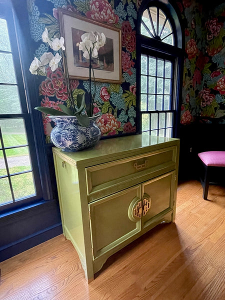 Vintage Drexel Accolade Campaign Style Server Available for Custom Lacquer! - Hibiscus House