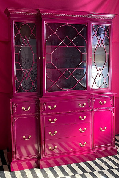 Duncan Phyfe Traditional Style China Cabinet Available For Custom Lacquer! - Hibiscus House
