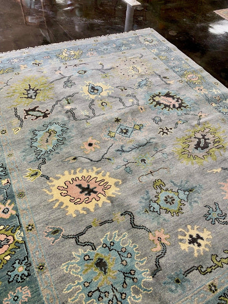 Blue Hue Persian Hand-Knotted 8x10 Wool Rug (Ships Free!) - Hibiscus House