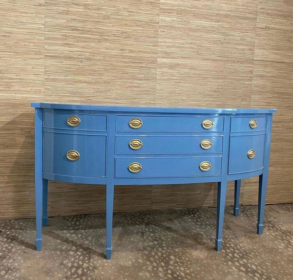 Antique Federal Style Traditional Inlaid Mahogany Sideboard Available to Customize! - Hibiscus House