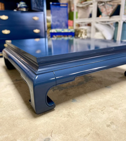 Vintage Thomasville Ming Style All-Wood Coffee Table Available for Custom Lacquer