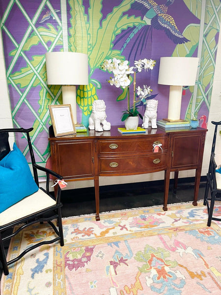 Vintage Federal Style Mahogany Sideboard Buffett Available & Ready to Ship! - Hibiscus House