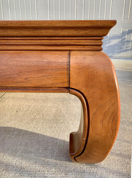 Vintage Thomasville Ming Style All-Wood Coffee Table Available for Custom Lacquer