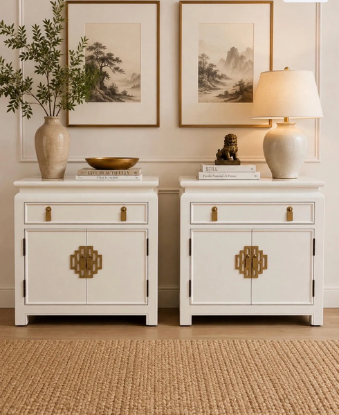 Vintage Century Furniture Nightstand or End Table Pair Available for Custom Lacquer!