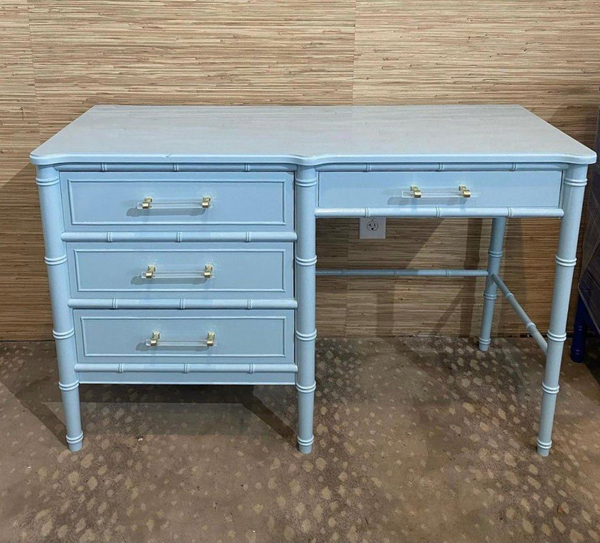 Vintage Classic Faux Bamboo Desk Available for Custom Lacquer!!