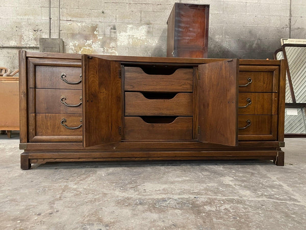 Antique Wooden Criss Cross Chino Dresser Available for Lacquer - Hibiscus House