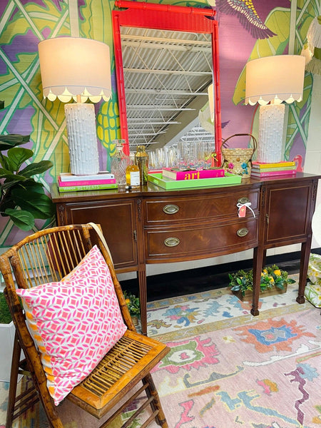 Vintage Federal Style Mahogany Sideboard Buffett Available & Ready to Ship! - Hibiscus House