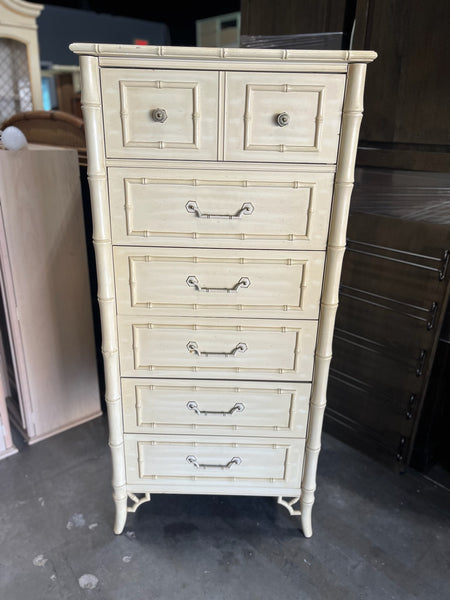 Vintage Dixie Furniture Faux Bamboo Lingerie Chest Available for Custom Lacquer!
