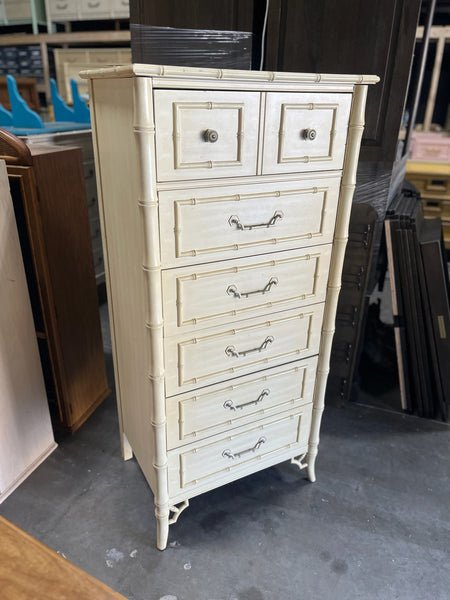 Vintage Dixie Furniture Faux Bamboo Lingerie Chest Available for Custom Lacquer!