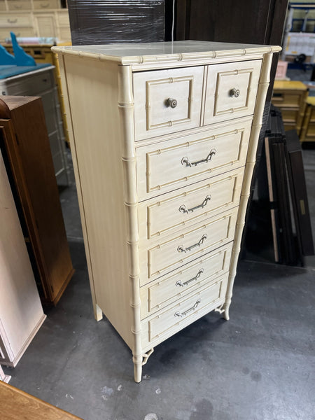 Vintage Dixie Furniture Faux Bamboo Lingerie Chest Available for Custom Lacquer!