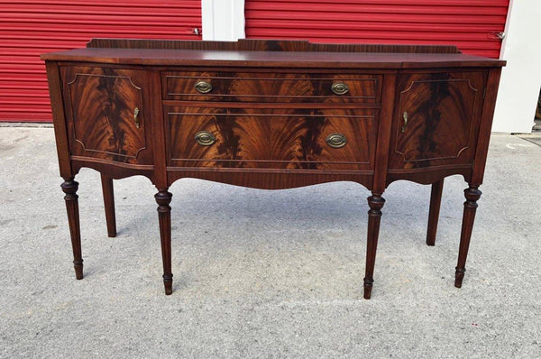 Antique Traditional Style Flame Mahogany Sideboard Buffet Available & Ready to Ship! - Hibiscus House