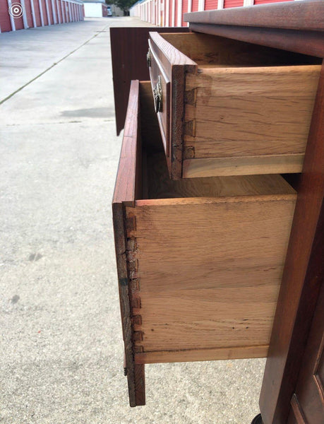 Antique Traditional Style Flame Mahogany Sideboard Buffet Available & Ready to Ship! - Hibiscus House