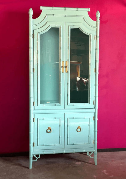 Gorgeous Vintage Thomasville Allegro China Cabinet Available for Lacquer! - Hibiscus House