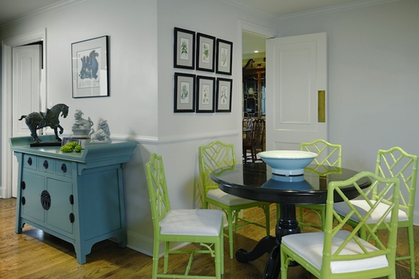 Vintage Set of Six Thomasville Furniture Co Chippendale Faux Bamboo Dining Chairs Available for Custom Lacquer!