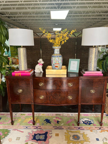 Gorgeous Antique Federal Style Mahogany Sideboard Available and Ready to Ship! - Hibiscus House