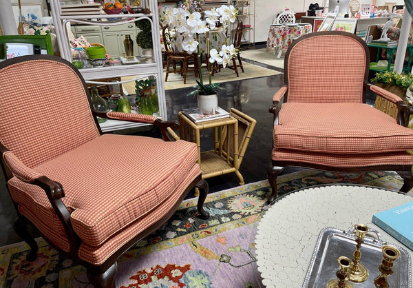 Set of Four Oversized Louis XV Style Lounge Chairs by Lexington - Hibiscus House