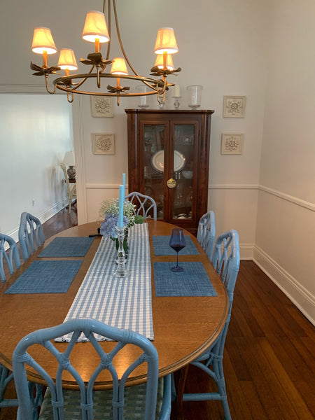 Set of 6 Vintage Dixie Furniture Faux Bamboo Dining Chairs Available for Custom Lacquer! - Hibiscus House