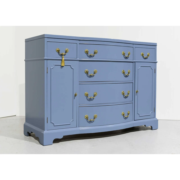 Gorgeous Bassett Furniture Bow-front Buffet Available for Custom Lacquer!