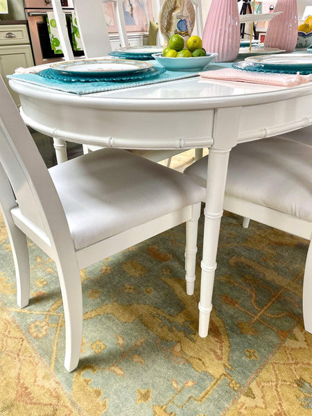 Faux Bamboo Thomasville Dining Set - Hibiscus House