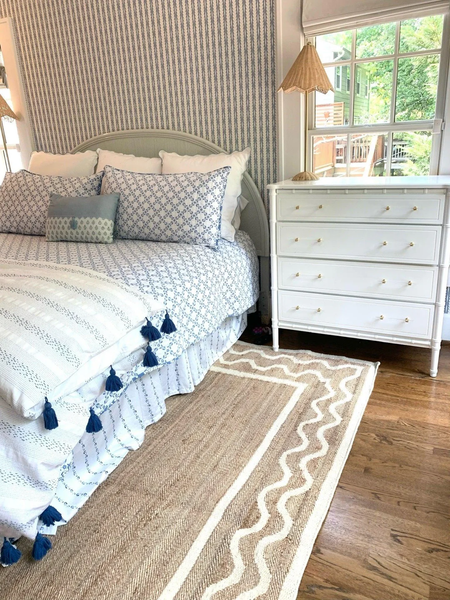 Faux Bamboo Bachelor Chest of Drawers Available for Custom Lacquer!