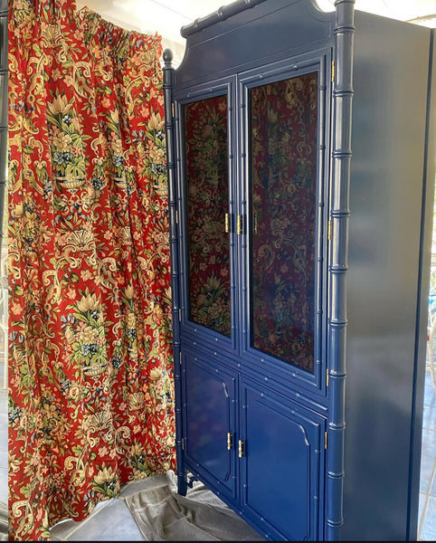 Vintage Dixie Aloha Collection China Cabinet Available for Custom Lacquer!