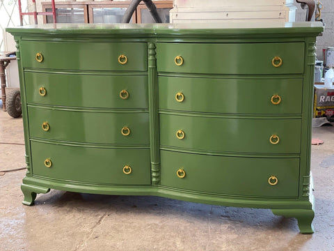 Antique Mahogany Bow front Dresser - Hibiscus House