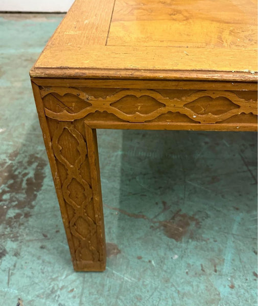 Vintage Henredon Burl Wood Rectangular Coffee Table Available for Custom Lacquer