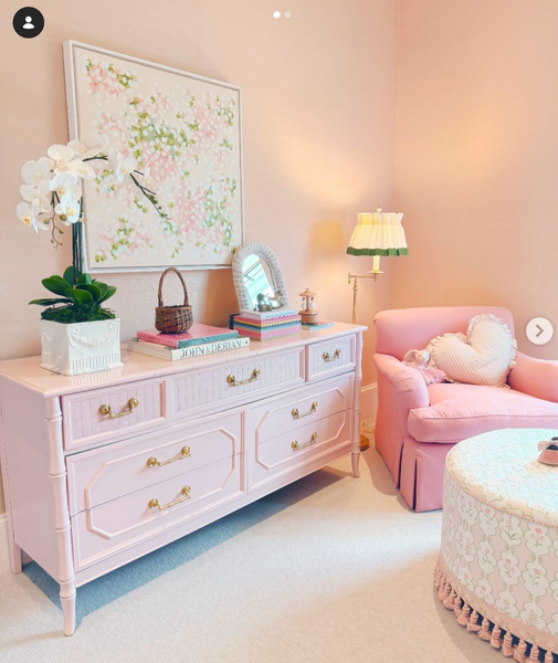 Vintage Broyhill Seven-Drawer Faux Bamboo Dresser Available for Custom Lacquer! - Hibiscus House