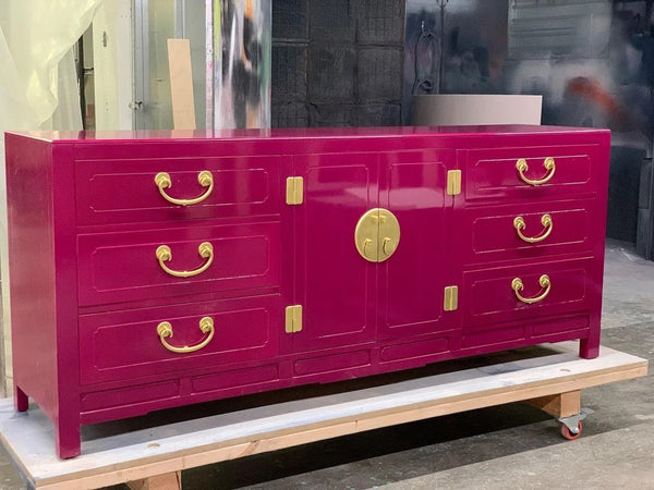 Vintage Century Furniture Nine Drawer Credenza Available for Custom Lacquer!