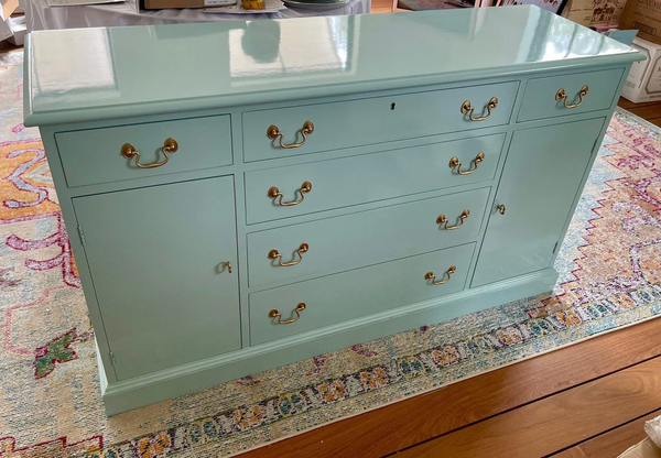 1940's Traditional Style Mahogany Serving Chest Available for Custom Lacquer