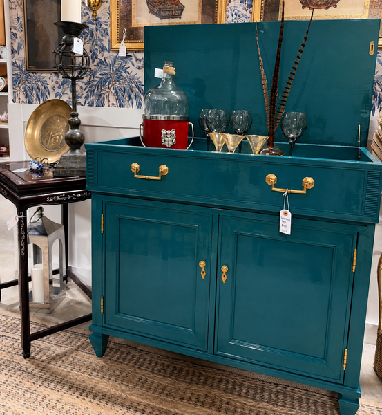 RARE Vintage Kindel Furniture Mid Century Pop Up Dry Bar Available for Custom Lacquer!