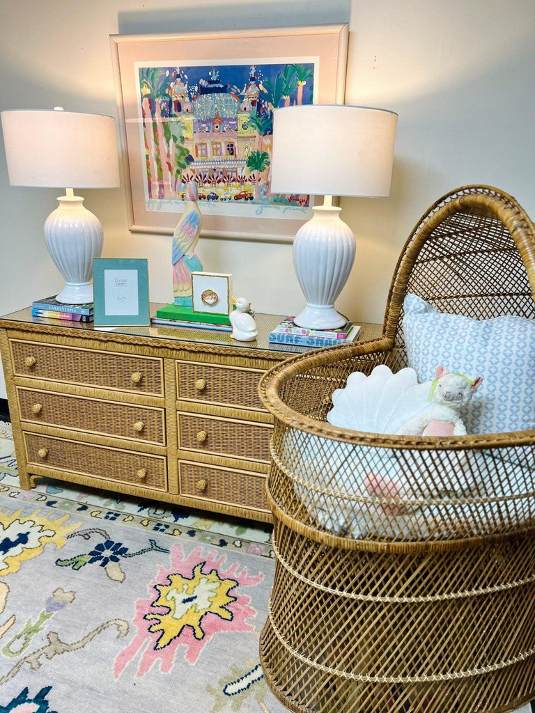 Vintage Henry Link Six Drawer Wicker Dresser with Glass Top Ready to Ship! – Hibiscus House Vintage Henry Link Six Drawer Wicker Dresser with Glass Top Ready to Ship! – Hibiscus House