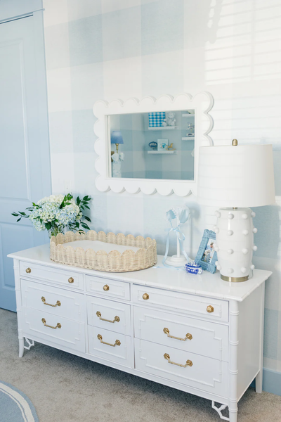 Vintage Thomasville Allegro Faux Bamboo Nine Drawer Dresser Available to Customize