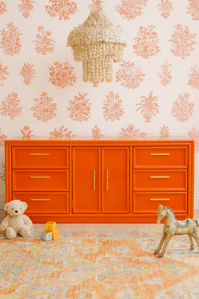 Vintage Lea Furniture Faux Bamboo Credenza Available for Custom Lacquer! - Hibiscus House