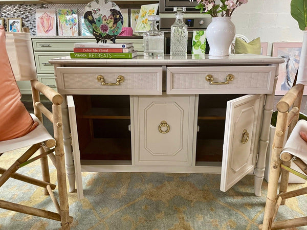 Vintage Broyhill Server Lacquered in Smokey Taupe - Hibiscus House