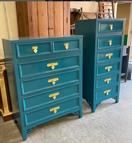 Vintage Dixie Shangrilah Tallboy Chest of Drawers Available for Custom Lacquer
