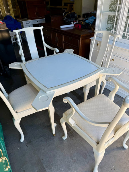 Vintage Palm Beach Regency Style Ming Game Table Available for Custom Lacquer! - Hibiscus House