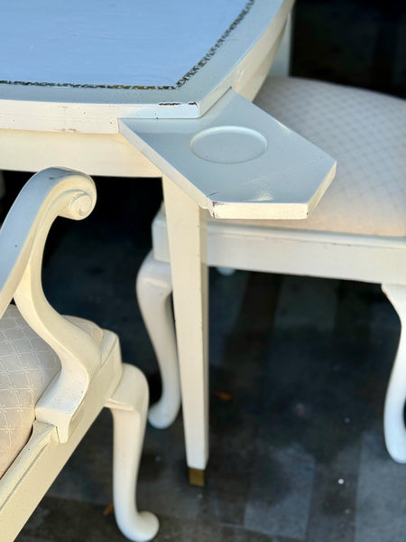 Vintage Palm Beach Regency Style Ming Game Table Available for Custom Lacquer! - Hibiscus House