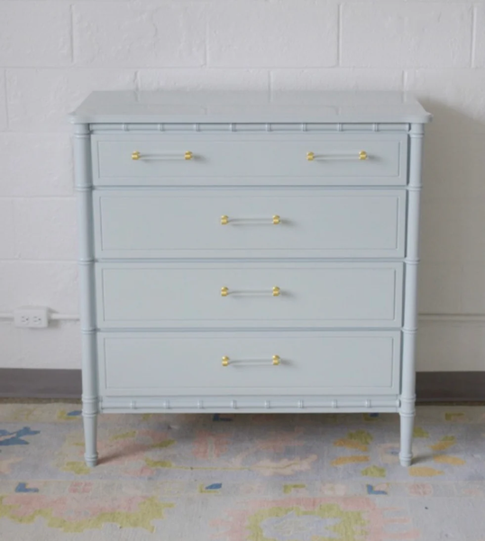 PAIR of Vintage Classic Faux Bamboo Bachelors Chest Available for Custom Lacquer!