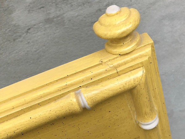 Vintage Thomasville Furniture Allegro Faux Bamboo Mirror with Finials Available for Custom Lacquer